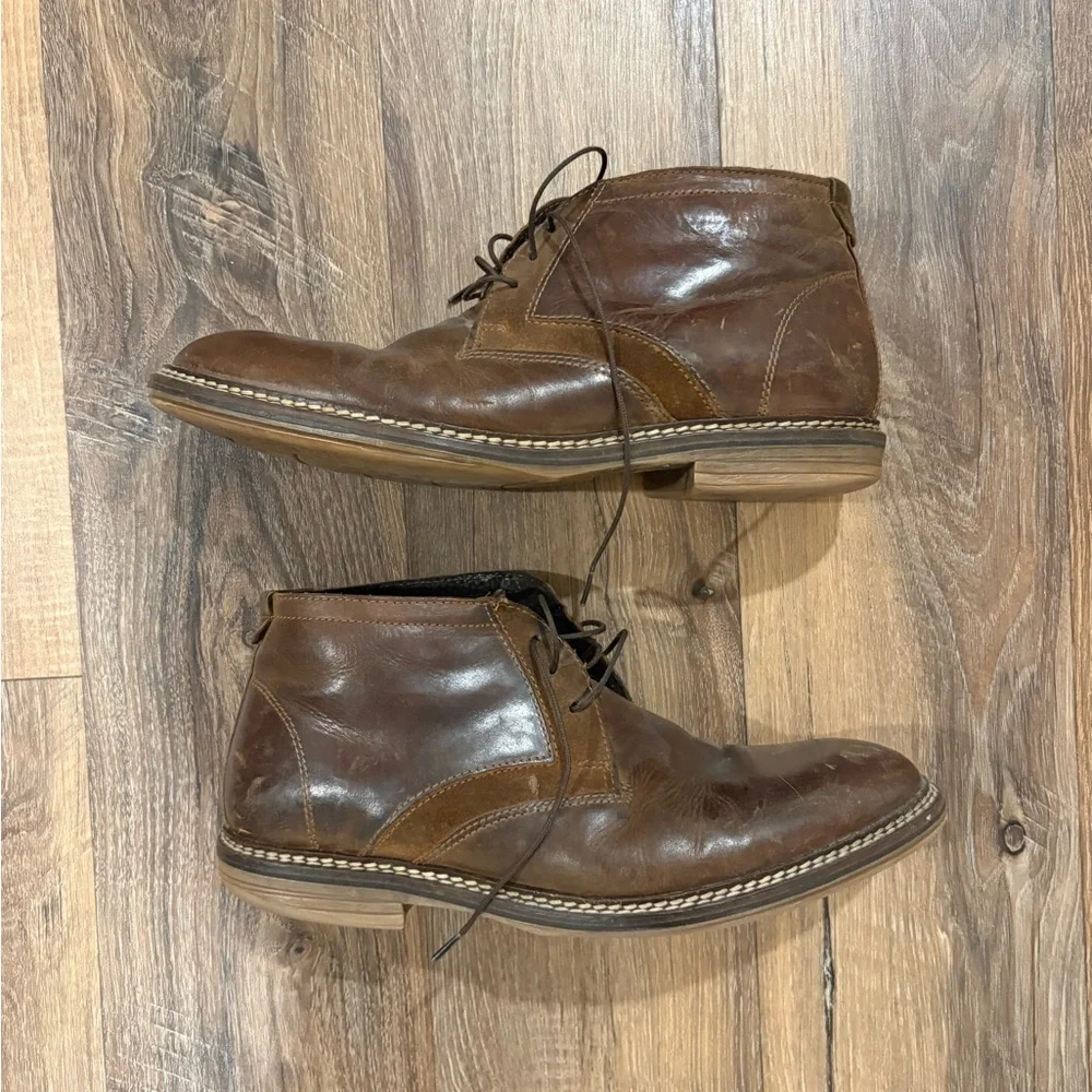 Alfani Men's Brown Leather Boots